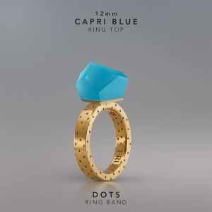 Ring Capri Blue 12mm Dots ring band gold-plated.jpg