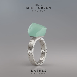 Ring Mint Green 12mm Dashes ring band silver.jpg