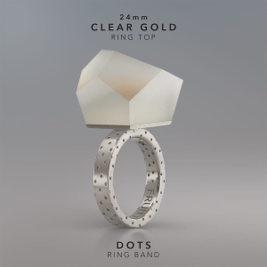 Ring Clear Gold 24mm Dots ring band.jpg