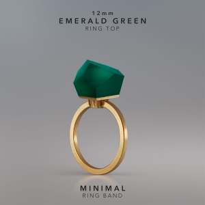 Ring Emerald Green 12mm Minimal ring band gold-plated.jpg