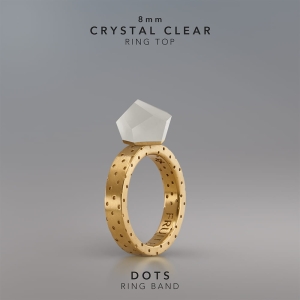 Ring Crystal Clear 8mm Dots ring band gold-plated.jpg
