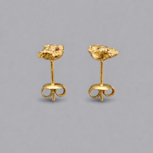 Earrings Nugget 10mm gold-plated 1.JPG