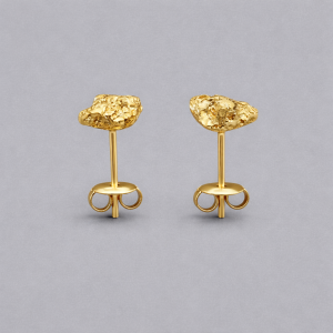 Earrings Nugget 10mm gold-plated 0.JPG