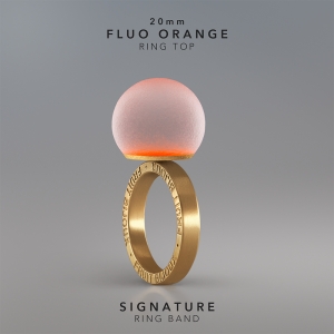 Ring KULA FLUO ORANGE 20mm Signature ring band gold-plated.jpg