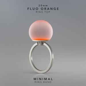 Ring KULA FLUO ORANGE 20mm Minimal ring band silver.jpg