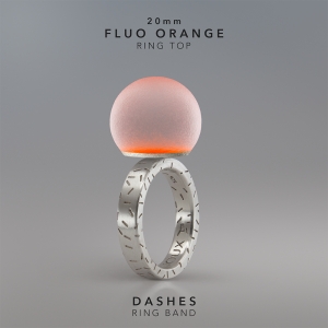 Ring KULA FLUO ORANGE 20mm Dashes ring band silver.jpg