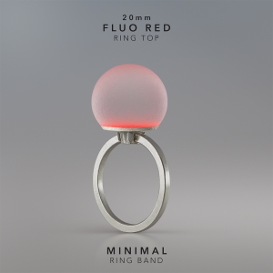Ring KULA FLUO RED 20mm Minimal ring band silver.jpg