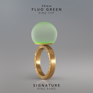 Ring KULA FLUO GREEN 20mm Signature ring band gold-plated.jpg