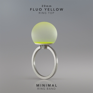 Ring KULA FLUO YELLOW 20mm Minimal ring band silver.jpg