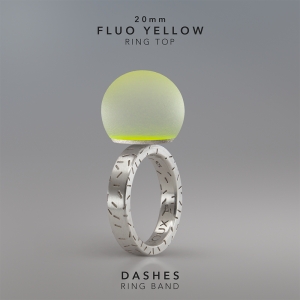 Ring KULA FLUO YELLOW 20mm Dashes ring band silver.jpg