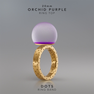 Ring KULA ORCHID PURPLE 20mm Dots ring band gold-plated.jpg