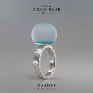 Ring KULA AQUA BLUE 20mm Dashes ring band silver.jpg