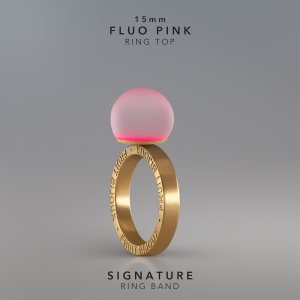 Ring KULA Fluo Pink 15mm Signature ring band gold-plated.jpg
