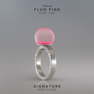 Ring KULA Fluo Pink 15mm Signature ring band silver.jpg