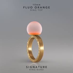 Ring KULA FLUO ORANGE 15mm Signature ring band gold-plated.jpg