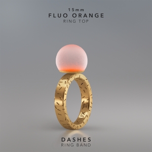 Ring KULA FLUO ORANGE 15mm Dashes ring band gold-plated.jpg