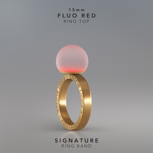 Ring KULA FLUO RED 15mm Signature ring band gold-plated.jpg