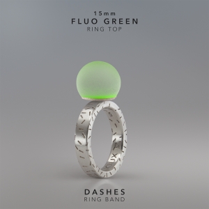 Ring KULA FLUO GREEN 15mm Dashes ring band silver.jpg
