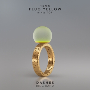 Ring KULA FLUO YELLOW 15mm Dashes ring band gold-plated.jpg