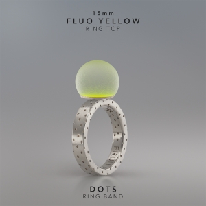 Ring KULA FLUO YELLOW 15mm Dots ring band silver.jpg