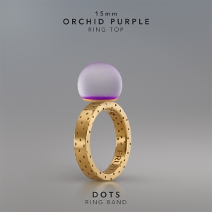 Ring KULA ORCHID PURPLE 15mm Dots ring band gold-plated.jpg