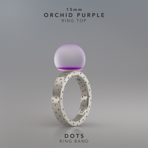 Ring KULA ORCHID PURPLE 15mm Dots ring band silver.jpg