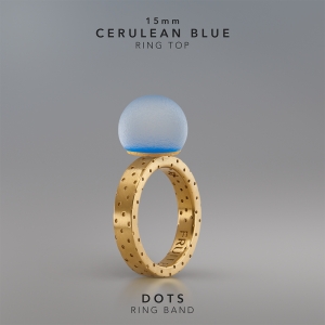 Ring KULA CERULEAN BLUE 15mm Dots ring band gold-plated.jpg