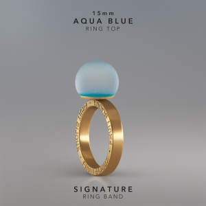 Ring KULA AQUA BLUE  15mm Signature ring band gold-plated.jpg
