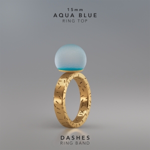 Ring KULA AQUA BLUE  15mm Dashes ring band gold-plated.jpg