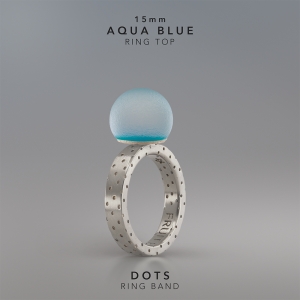 Ring KULA AQUA BLUE  15mm Dots ring band silver.jpg