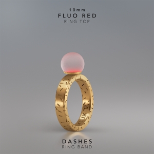 Ring KULA FLUO RED 10mm Dashes ring band gold-plated.jpg