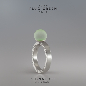 Ring KULA FLUO GREEN 10mm Signature ring band silver.jpg