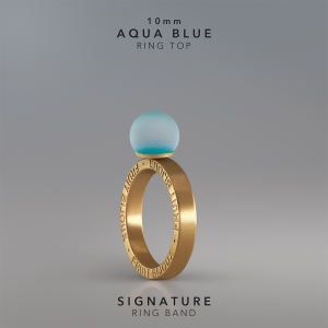 Ring KULA AQUA BLUE 10mm Signature ring band gold-plated.jpg