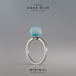Ring KULA AQUA BLUE 10mm Minimal ring band silver.jpg