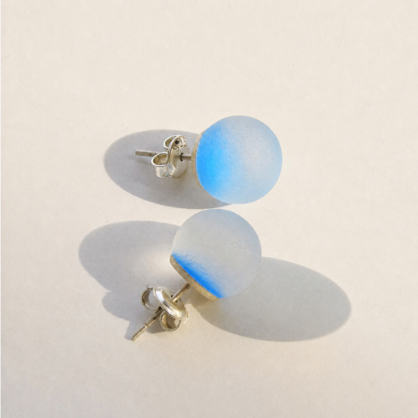 KOLCZYKI KULA CERULEAN BLUE 10MM