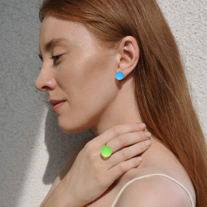 KULA earrings cerulean blue ring fluo green.jpg