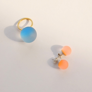 KULA earrings fluo orange ring cerulean blue.jpg