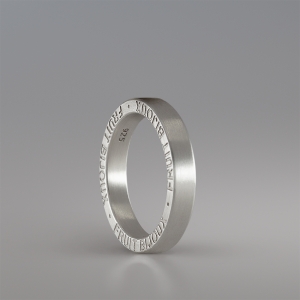 SIGNATURE STERLING SILVER RING BAND