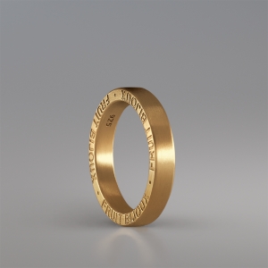 SIGNATURE GOLD PLATED RING BAND