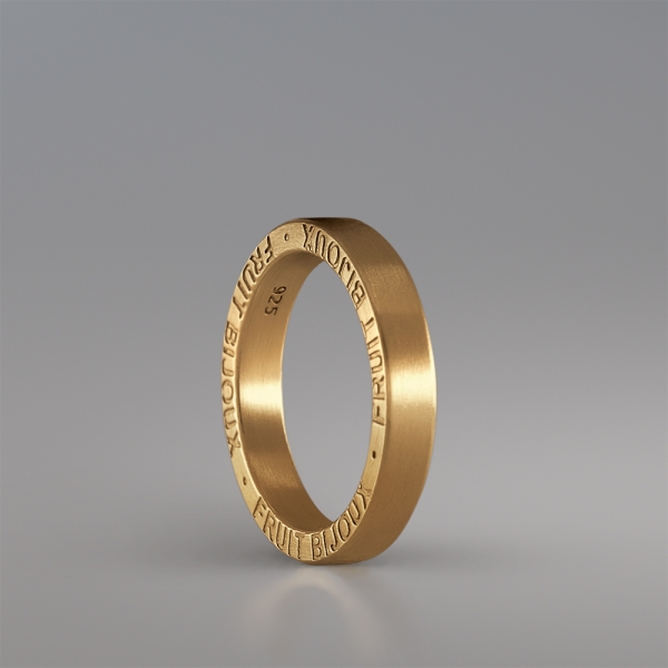 SIGNATURE GOLD PLATED RING BAND