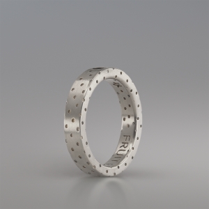DOTS STERLING SILVER RING BAND