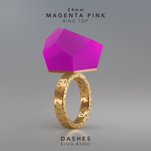 Ring Magenta Pink 24mm Dashes ring band gold-plated.jpg