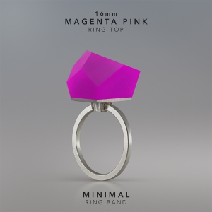 Ring Magenta Pink 16mm MINIMAL ring band silver.jpg