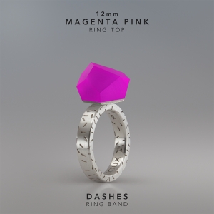 Ring Magenta Pink 12mm Dashes ring band silver.jpg