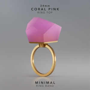 Ring Coral Pink 24mm MINIMAL ring band gold plated.jpg