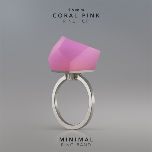 Ring Coral Pink 16mm MINIMAL ring band silver.jpg