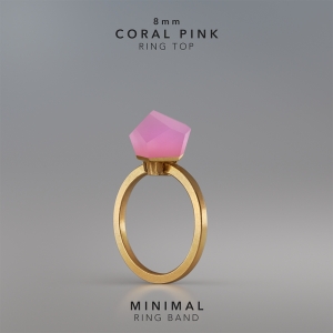 Ring Coral Pink 8mm Minimal ring band gold-plated.jpg