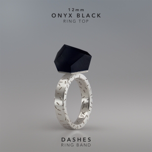 Ring Onyx Black 12mm Dashes ring band silver.jpg