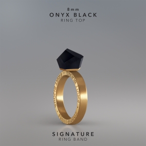 Ring Onyx Black 8mm Signature ring band gold-plated.jpg