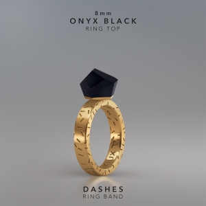 Ring Onyx Black 8mm Dashes ring band gold-plated.jpg